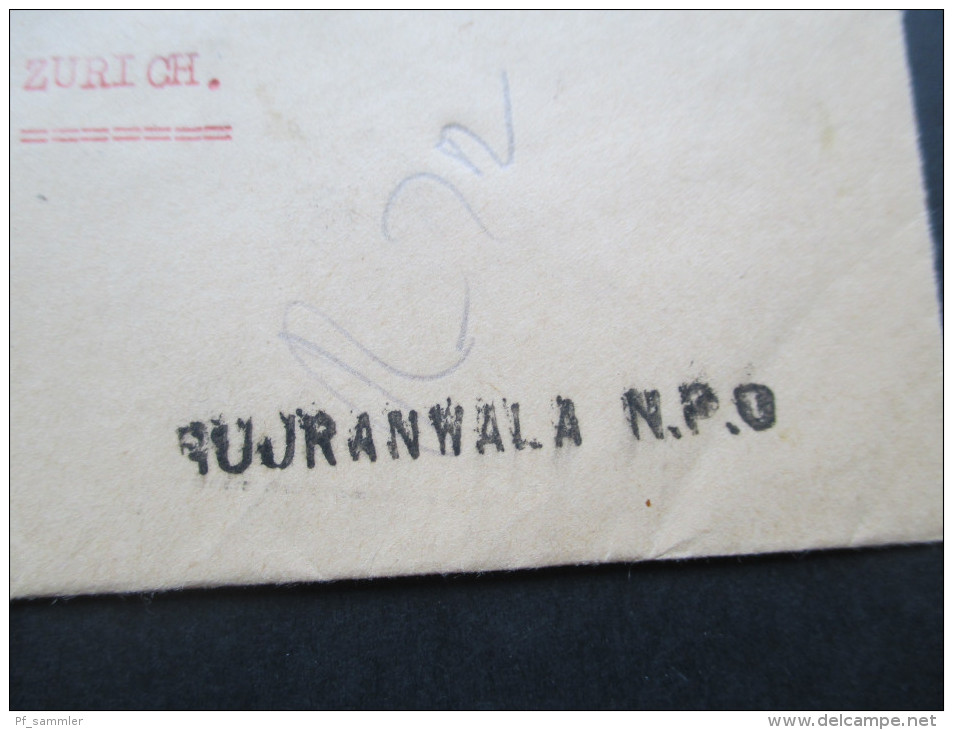 Pakistan 1963 Air Mail Registered Ganzsache Mit Zusatzfrankatur. Gujranwala. N.P.O. The Australasia Bank Ltd - Pakistan