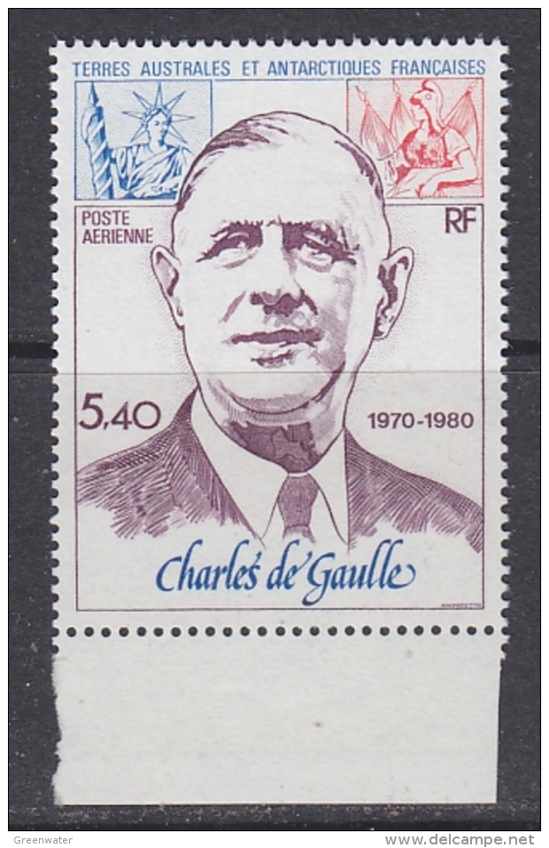 TAAF 1980 Charles De Gaulle 1v  ** Mnh (F5402C) - Luchtpost