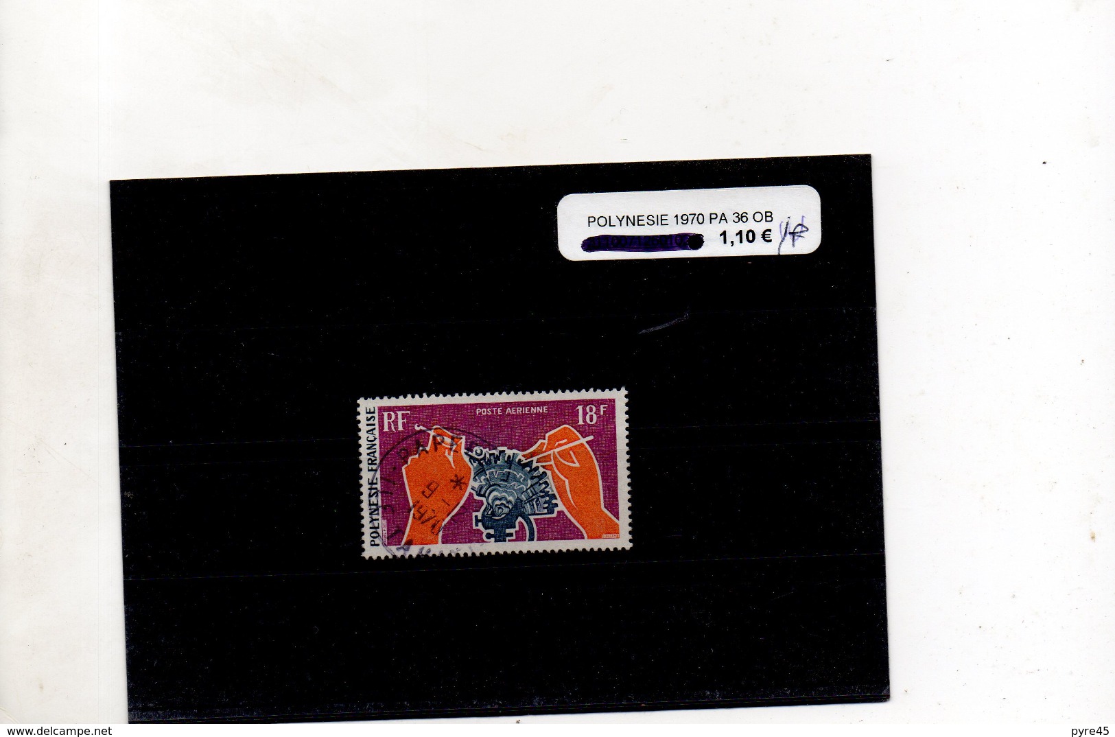 POLYNESIE POSTE AERIENNE 1970 N° 36 OBLITERE - Used Stamps