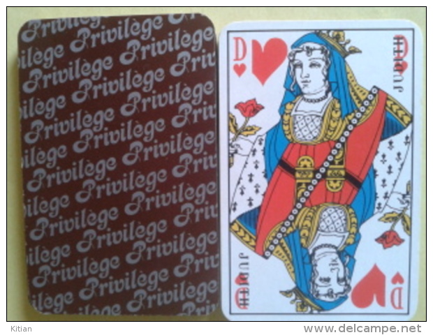 PRIVILEGE (café). Jeu Usagé De 32 Cartes Sans étui - Cartes à Jouer Classiques