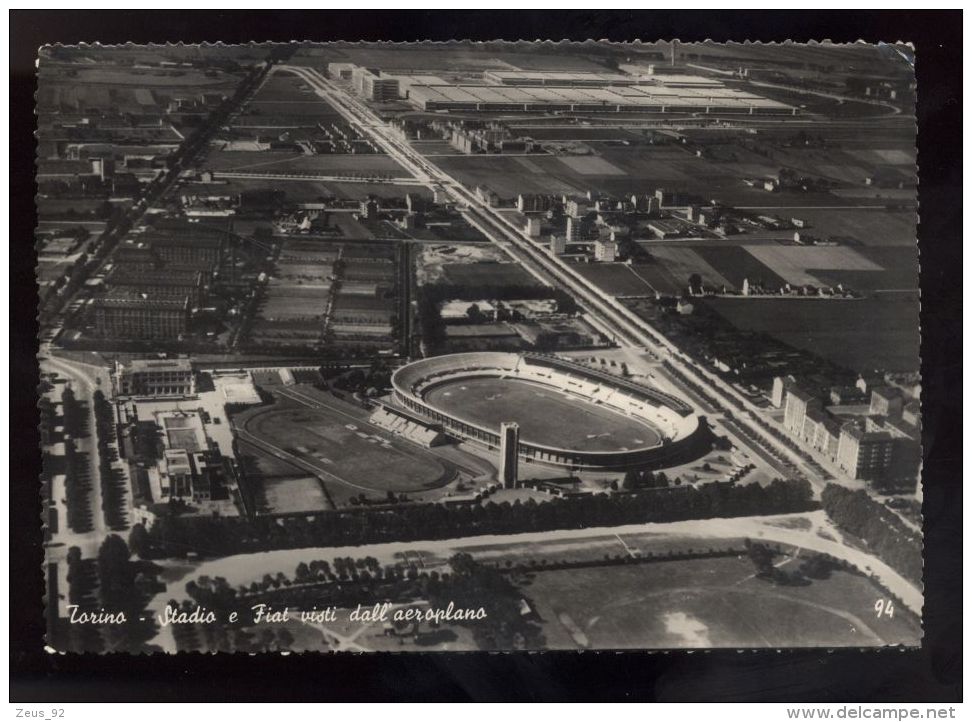 T512 TORINO - STADIO E FIAT VISTI DALL'AEREO - Stadiums & Sporting Infrastructures