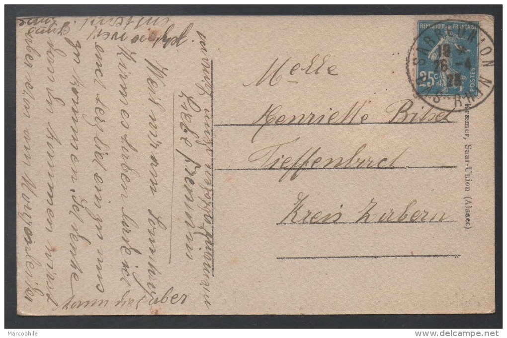 SARRE UNION - SAAR BUCKENHEIM - 67 - ALSACE / 1923 VILLE NEUVE  (ref CP519) - Sarre-Union