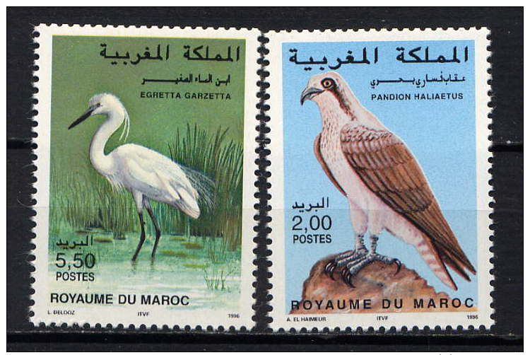 MAROC - 1200/1201** - OISEAUX - Morocco (1956-...)