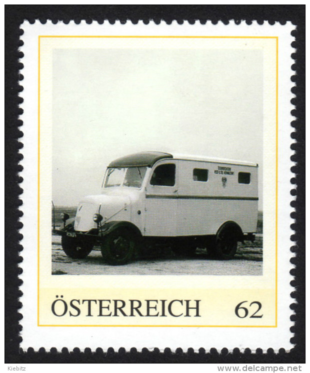 ÖSTERREICH 2013 ** POST Bus, Elektro Paketwagen BERGMANN Von 1941 - PM Personalisierte Marke MNH - Post