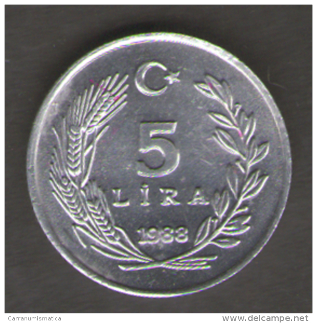 TURCHIA 5 LIRA 1988 - Turchia
