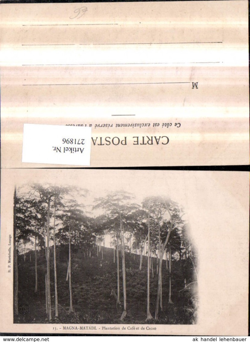 271896,Kongo Magna Matadi Plantation De Cafe Et De Cacao - Ohne Zuordnung