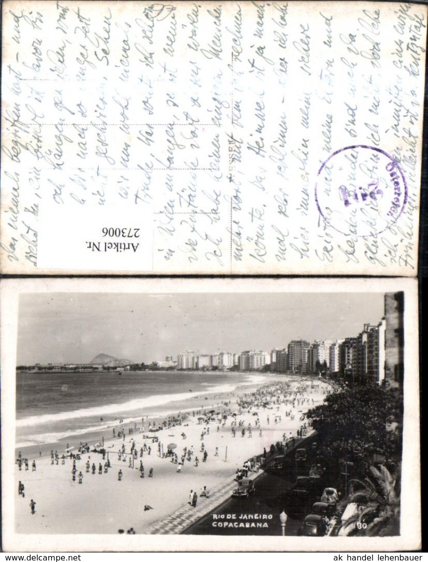 273006,Brasilien Rio De Janeiro Copacabana Strand Strandleben - Sonstige & Ohne Zuordnung