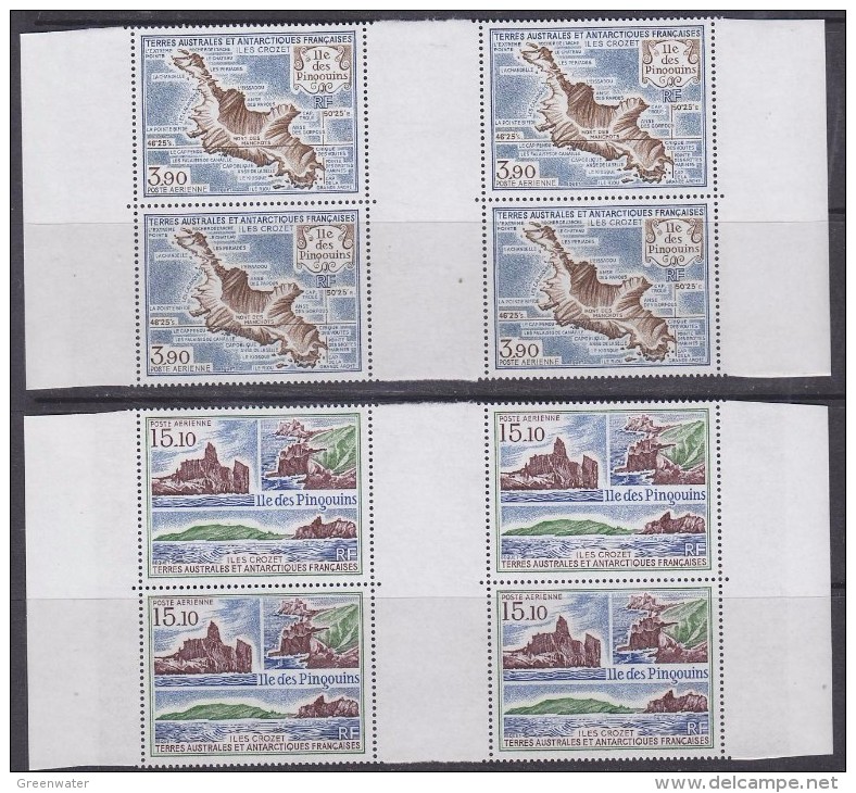 TAAF 1988 Ile Des Pingouins 2v Bl Of 4  ** Mnh (F5406) - Blocs-feuillets