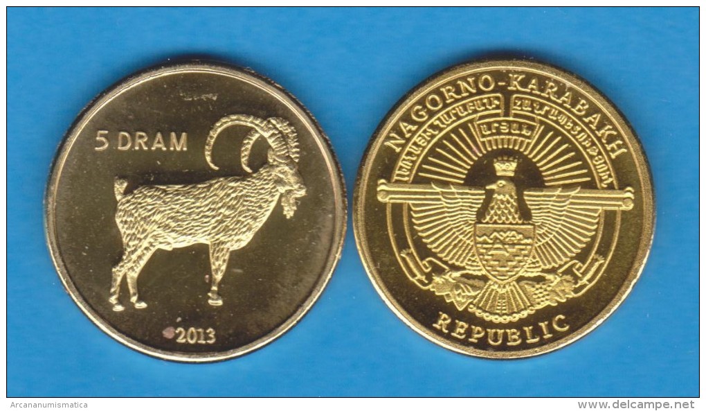 NAGORNO  KARABAKH  5 DRAM 2.013  2013 "CABRA" Latón-Brass   SC/UNC  T-DL-10.771 - Nagorno-Karabakh