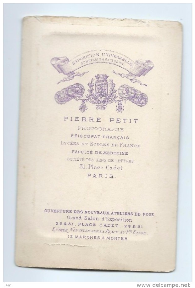 Ancienne PHOTO Circa 1870 De Pierre PETIT, Place Cadet à PARIS (75): FEMME De La Bourgeoisie MODE, TOILETTE - Anciennes (Av. 1900)