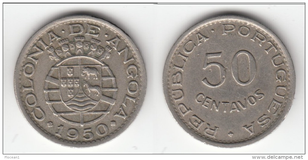 **** ANGOLA - PORTUGAL - 50 CENTAVOS 1950 **** EN ACHAT IMMEDIAT !!! - Angola