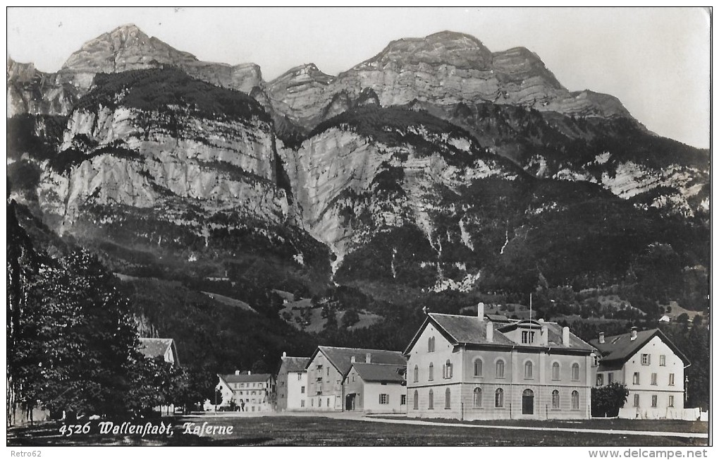 WALLENSTADT &#8594; Kasernen-Gelände Mit Den Legendären Kasernen 1933 &#9658;Bahnpost Nach Uzwil&#9668; - Uzwil