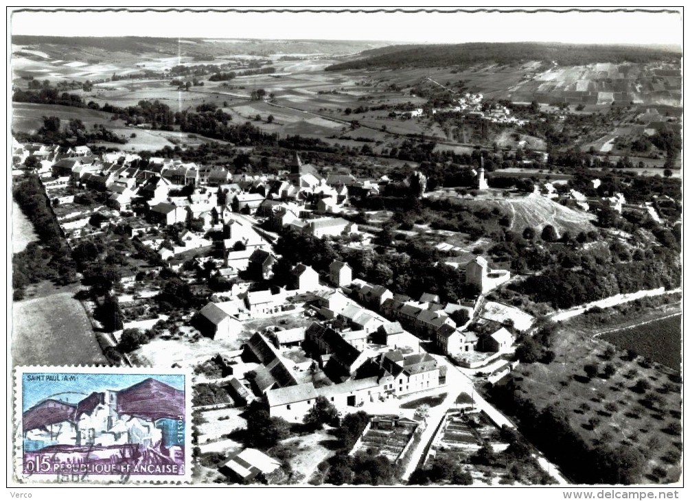 Carte Postale Ancienne De CHATILLON SUR MARNE-vue Aérienne - Châtillon-sur-Marne