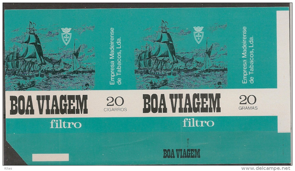 PORTUGAL MADEIRA FUNCHAL Cigars Labels "BOA VIAGEM" - Etiquetas