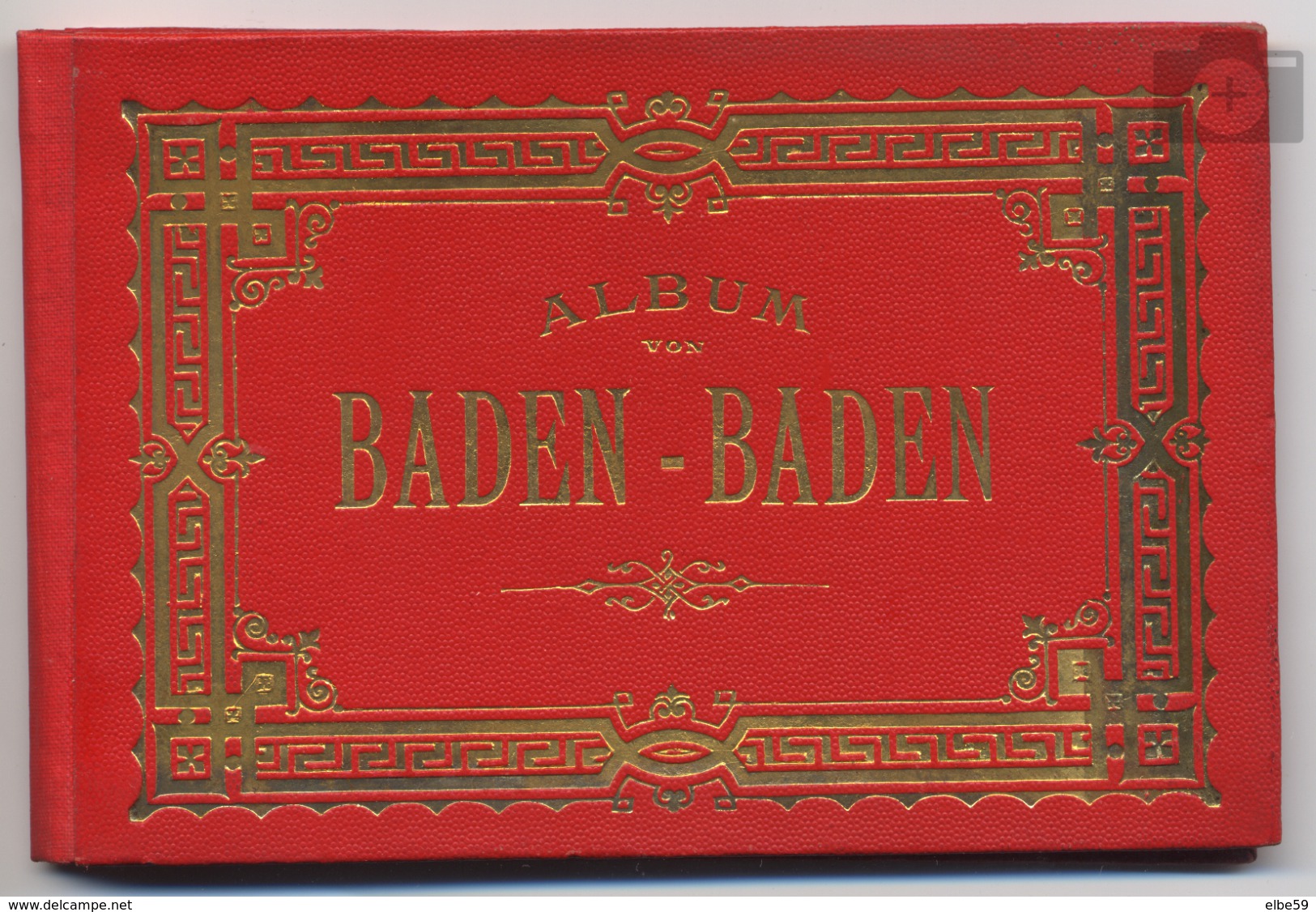 Allemagne, Baden-Württemberg, Album Von Baden-Baden, 18 Photos En Accordéon, Leporello, 1902 - Baden-Baden