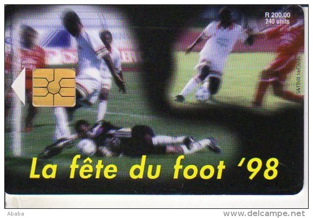 TELECARTE ILE MAURICE LA FETE DU FOOT 98 - Maurice