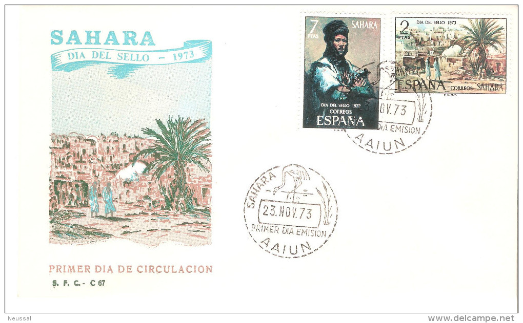 Sobre De Primer Dia   Serie Nº 312/3  Sahara - Spanish Sahara