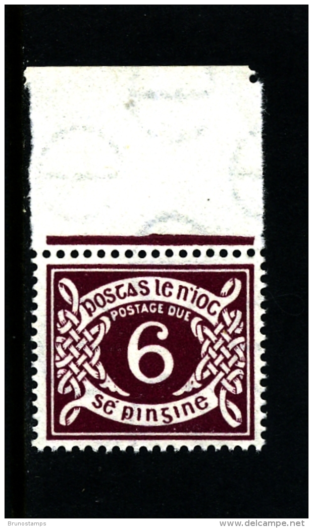 IRELAND/EIRE - 1960  POSTAGE DUE  6d. E WMK  MINT NH SG D11 - Portomarken
