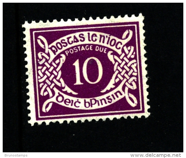 IRELAND/EIRE - 1965  POSTAGE DUE  10d. E WMK  MINT NH SG D13 - Segnatasse