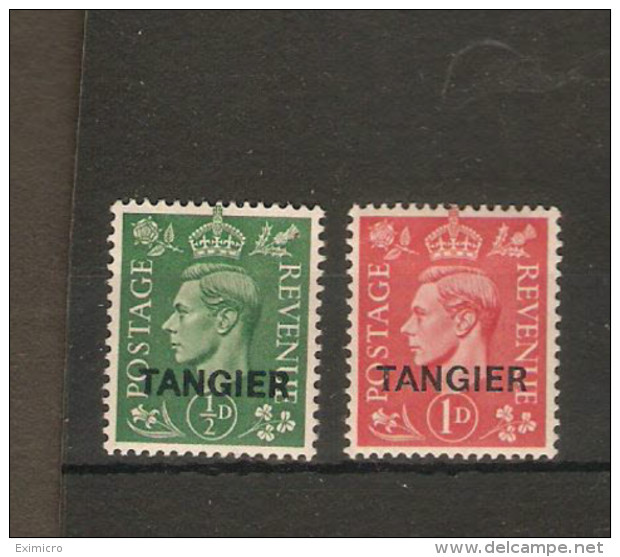 MOROCCO AGENCIES (TANGIER) 1944 PALE COLOURS SET SG 251/252 MOUNTED MINT Cat £24 - Bureaux Au Maroc / Tanger (...-1958)