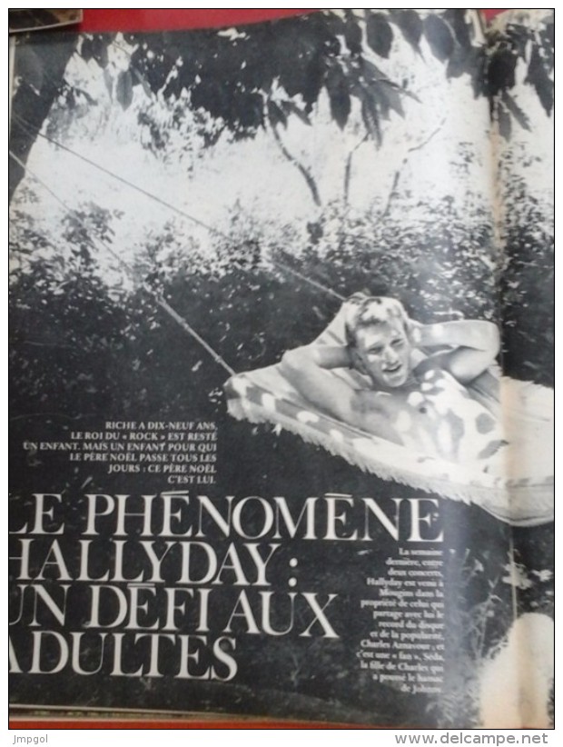 Paris Match N° 693 21 Juillet 1962 Johnny HALLYDAY Les Secrets D'une Carrière Fulgurante - Informations Générales