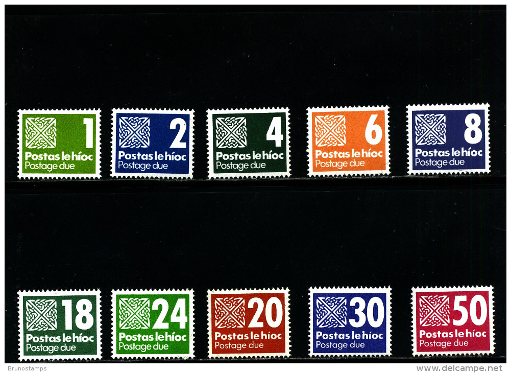 IRELAND/EIRE - 1980-85  POSTAGE DUES SET  MINT NH SG D25/34 - Portomarken