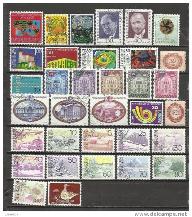 7444-Lote Sellos Buenos Valores Alguna Serie Completa Liechtenstein,buen Valor,excelente Calidad.sellos Especiales,matas - Lotes/Colecciones