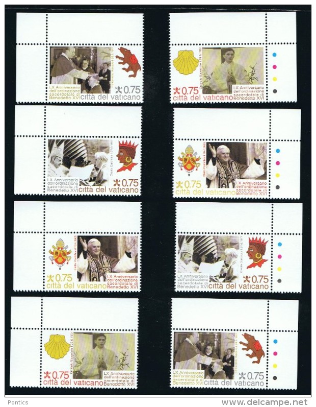 2011 - VATICAN - VATICANO - VATIKAN - D13D - MNH SET OF 16 STAMPS ** - Nuovi