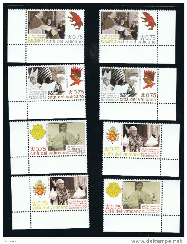 2011 - VATICAN - VATICANO - VATIKAN - D13D - MNH SET OF 16 STAMPS ** - Nuovi