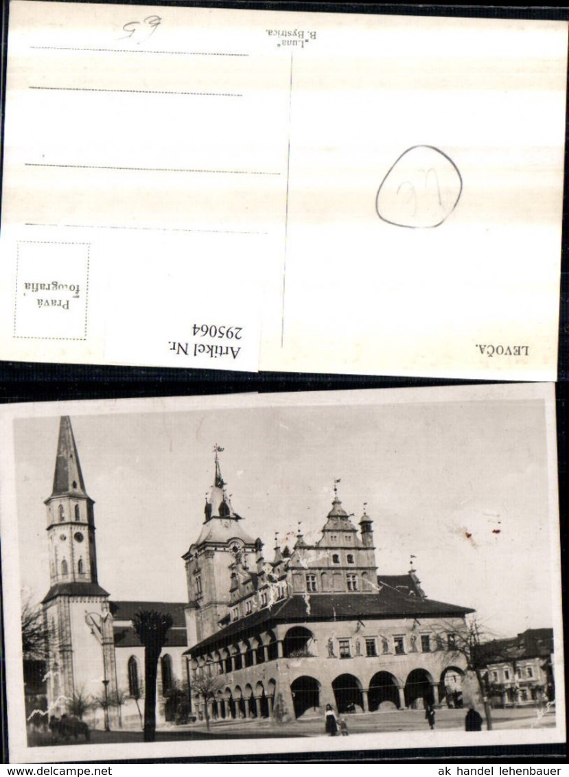 295064,Levoca Leutschau Rathaus Arkaden Kirche - Slowakei