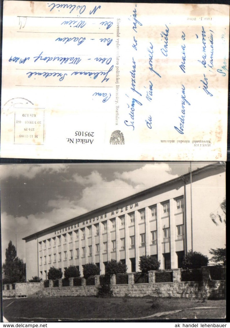 295105,Martin Slovenske Narodne Muzeum Museum Geb&auml;ude - Slowakei