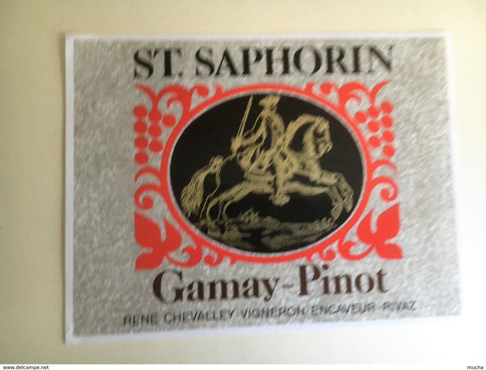 1251  - Suisse Vaud   St-Saphorin Gamay-Pinot - Autres & Non Classés