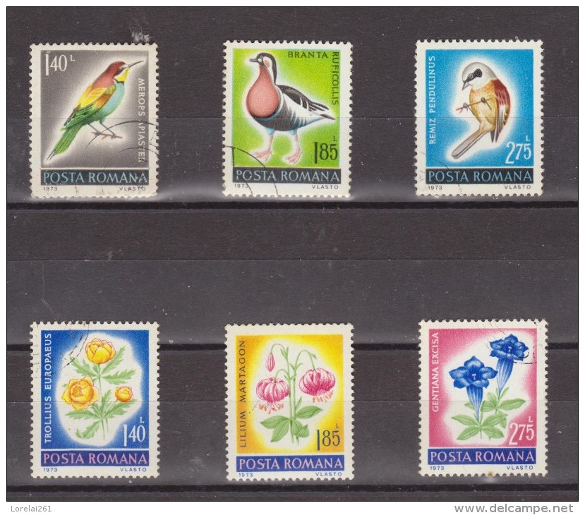 1973 -  Protection De La Nature Michel No 3103/3108 Et YV No 2738/2743 - Gebraucht