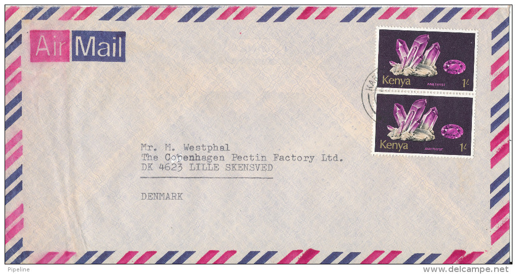 Kenya Air Mail Cover Sent To Denmark - Kenya (1963-...)