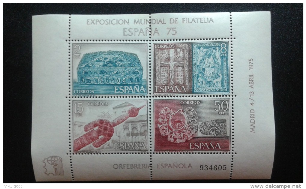 SPAIN 1975 MNH (**) MICHEL 2138-2141 - Blocs & Hojas