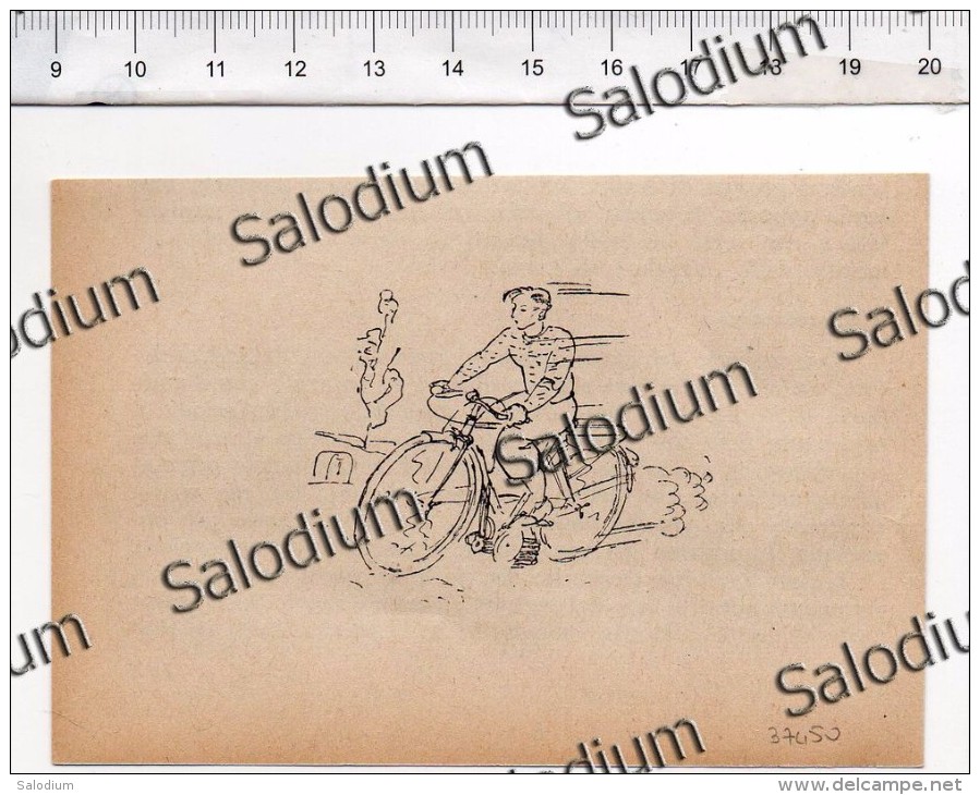 Bici Velo - Immagine Ritagliata Da Pubblicazione Originale D´epoca - Altri & Non Classificati