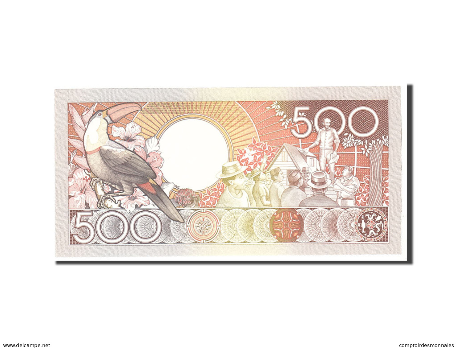 Billet, Suriname, 500 Gulden, 1988, 1988-01-09, KM:135b, NEUF - Surinam