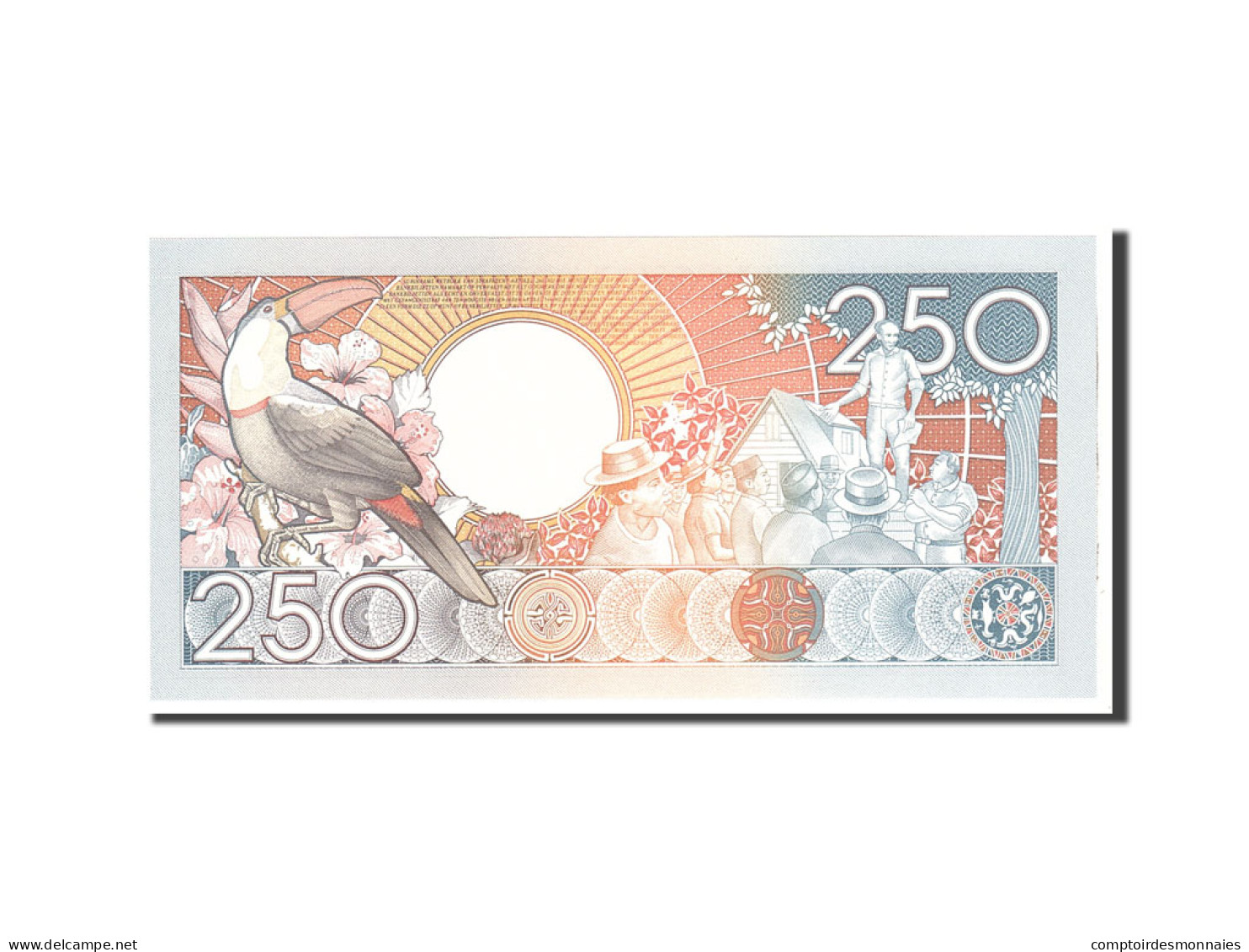 Billet, Suriname, 250 Gulden, 1988, 1988-01-09, KM:134, NEUF - Suriname