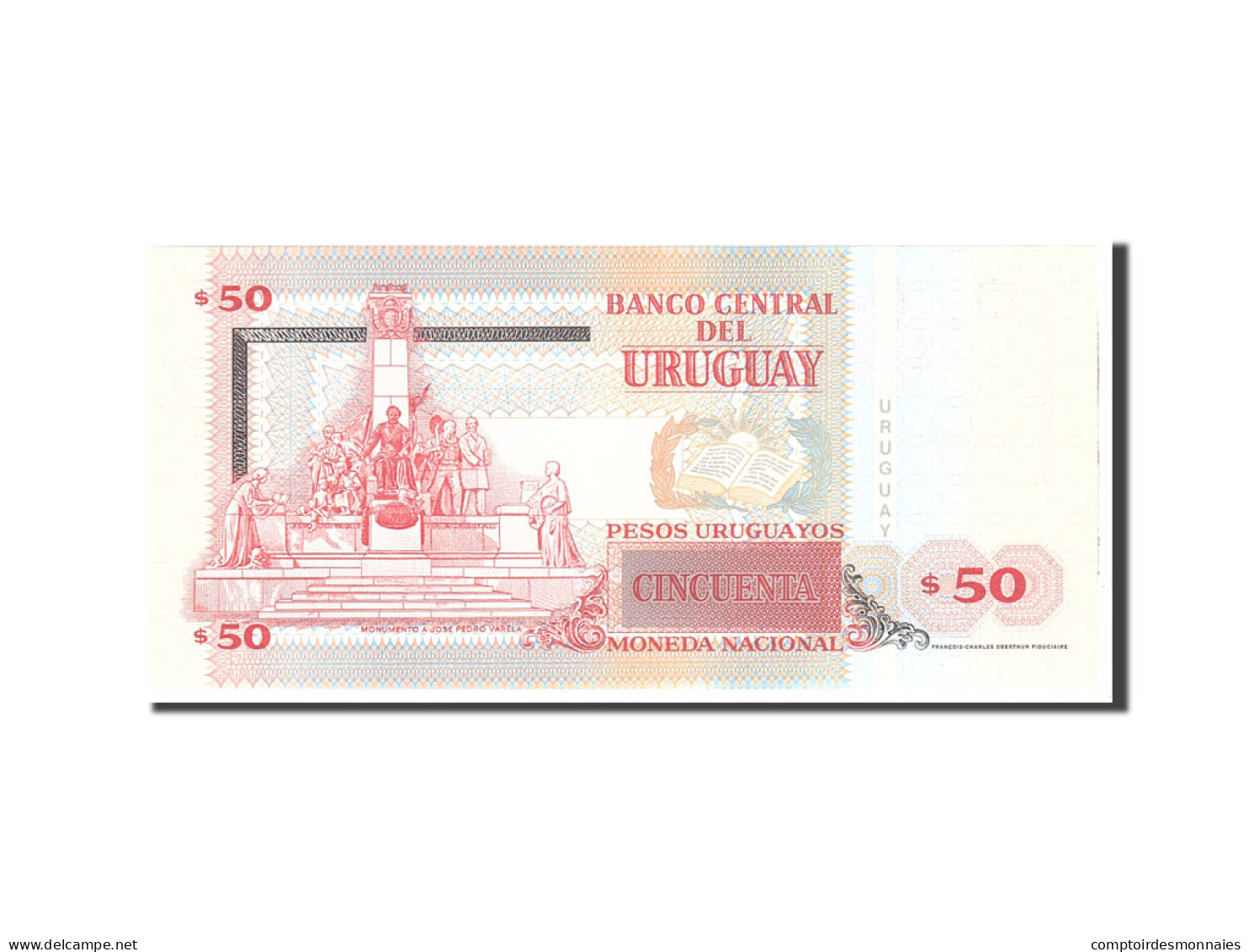 Billet, Uruguay, 50 Pesos Uruguayos, 2008, Undated, KM:87a, NEUF - Uruguay