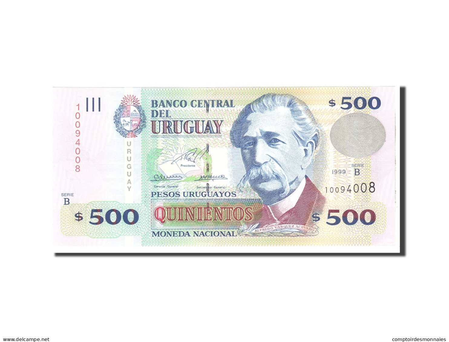 Billet, Uruguay, 500 Pesos Uruguayos, 1999, Undated, KM:82, NEUF - Uruguay