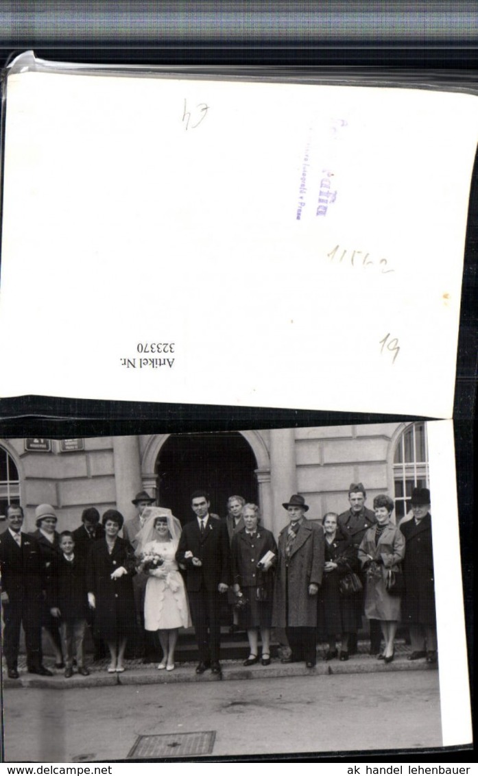 323370,Fotokarte Hochzeit Hochzeitsfoto Gruppenbild Brautpaar - Noces