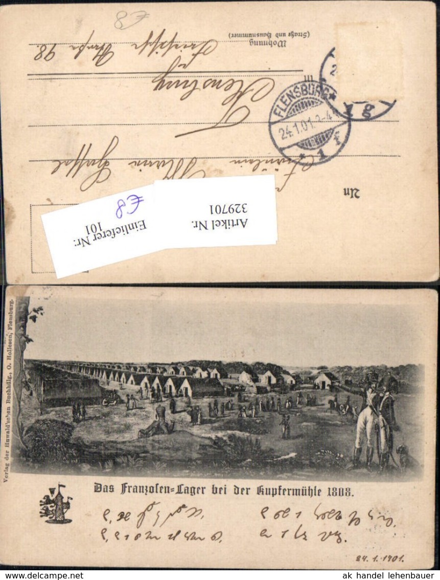 329701,K&uuml;nstler Ak Das Franzosenlager V. D. Kupferm&uuml;hle 1808 Frankreich Geschichte Po - Geschichte