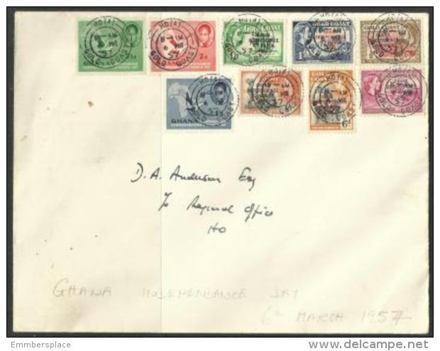 GHANA - 1957 Independence Mixed Issue FDC - Ghana (1957-...)