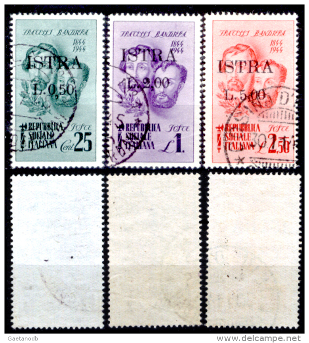 Italia-F01120 - 1945 - Occupazione Jugoslava Di Istria - Sassone N. 31, 32, 33 (o) Used - Privo Di Difetti Occultii - - Occup. Iugoslava: Istria