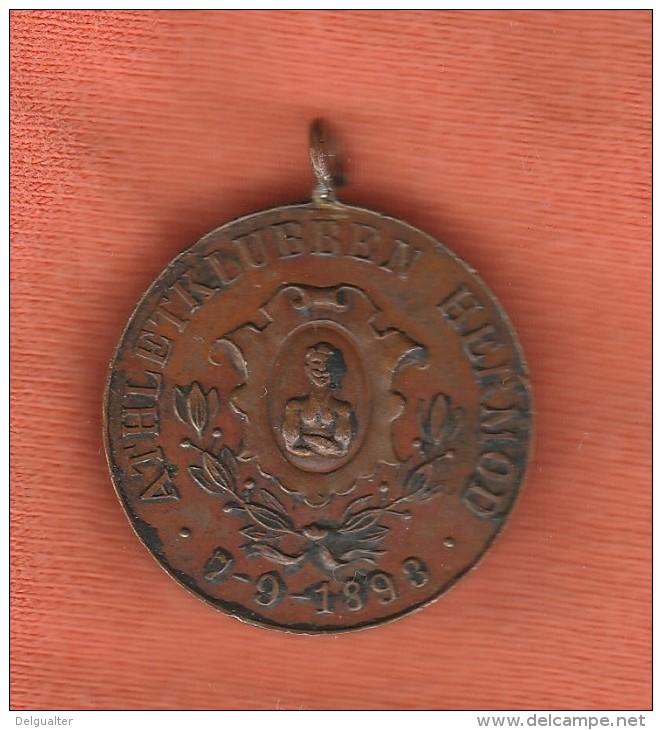 Old Pendant Medal - Athletklubben Hermod - 1893 - Sin Clasificación