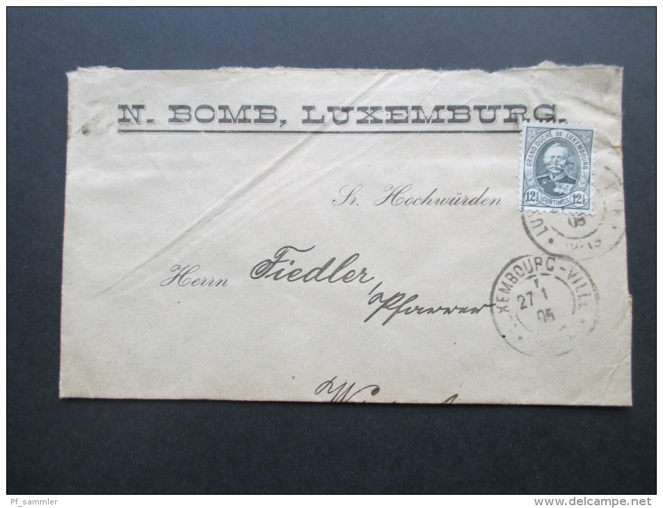 Luxemburg Belege / Ganzsachenposten ab 1883 Aufbrauchsausgaben usw. Interessanter Posten! 21 Stück!