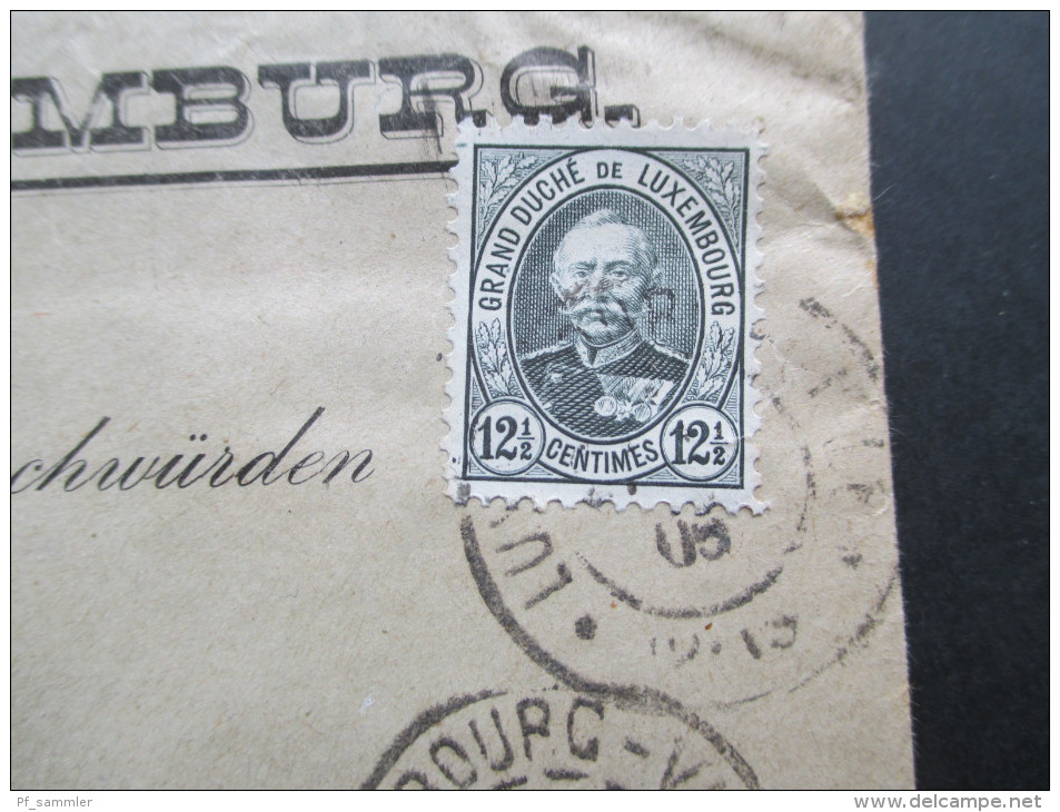 Luxemburg Belege / Ganzsachenposten ab 1883 Aufbrauchsausgaben usw. Interessanter Posten! 21 Stück!