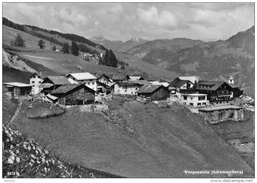 WERGENSTEIN &#8594; Dorfpartie Am Schamserberg 1953 - Casti-Wergenstein