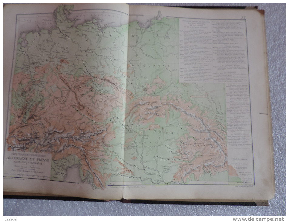 Atlas Colonial Et Livre Incomplet Composé De Plusieurs Cartes De Plusieurs Pays - Kaarten & Atlas