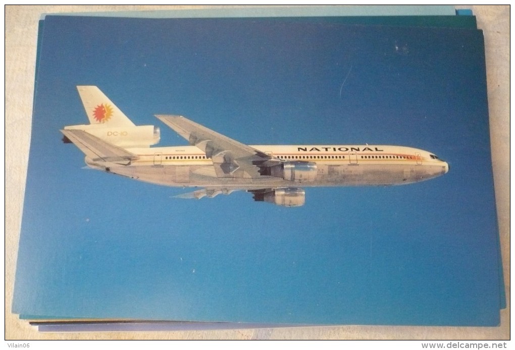 AIRLINES ISSUE / CARTE COMPAGNIE          NATIONAL   DC 10 - 1946-....: Moderne